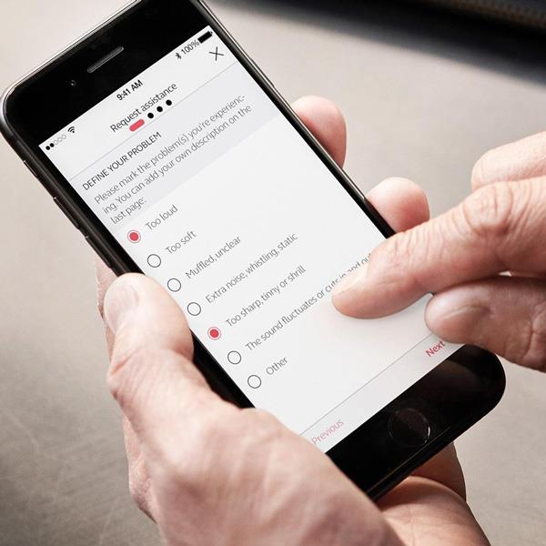 Man using the app